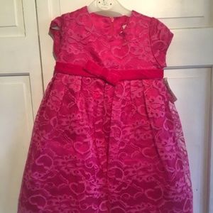 Girls Neiman Marcus Helena Pink Lace Dress